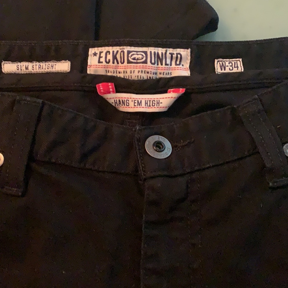 Ecko United black slim fit black jean - Picture 2 of 10
